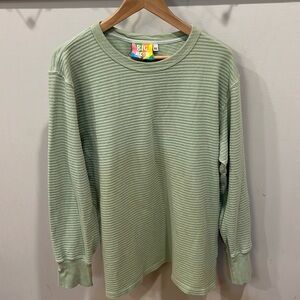 Big Bud Press Light Green Thermal Long Sleeve Top Size XL